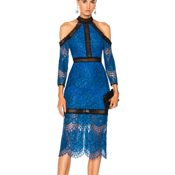 Alexis Dresses & Skirts - Alexis Royal Blue Lace Marlowe Dress Size Small